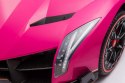 Auto na akumulator Lamborghini Veneno Różowy