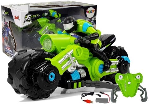 Motor Drift Zdalnie Sterowany Zielony 1:10 2,4 G