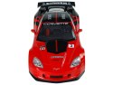 Auto Sportowe Wyścigowe R/C 1:18 Corvette C6.R Czerwony 2.4 G Światła