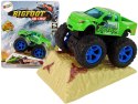 Auto Resorak Z Naciągiem Monster Truck Big Foot Gumowe Opony Rampa