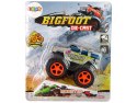 Auto Resorak Z Naciągiem Monster Truck Big Foot Gumowe Opony Rampa