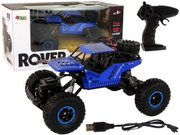 Auto RC Zdalnie Sterowane 1:16 Czarne Niebieskie