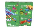 Puzzle Układanka Świat Dinozaurów 4 w 1 Dinozaury 4 Obrazki 73 El.