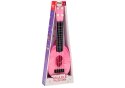 Ukulele Dla Dzieci Mini Gitara 4 Struny Motyw Brzoskwini Gitarka Różowa 15″