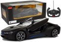 Auto R/C BMW i8 Rastar 1:14 Czarny Drzwi Automatyczne